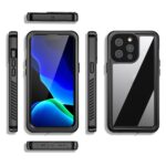 For iPhone 13 Pro RedPepper Shockproof IP68 Waterproof PC + TPU Protective Case(Black) - Image 2