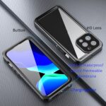 For iPhone 13 Pro RedPepper Shockproof IP68 Waterproof PC + TPU Protective Case(Black) - Image 8