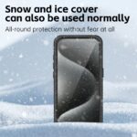 For iPhone 15 Pro RedPepper Shockproof IP68 Waterproof PC + TPU Protective Case(Black) - Image 6