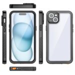 For iPhone 15 Plus RedPepper Shockproof IP68 Waterproof PC + TPU Protective Case(Black) - Image 2