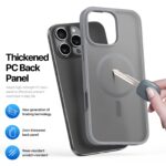 For iPhone 16 Pro Max DUX DUCIS Yind Series MagSafe TPU Hybrid PC Phone Case(Grey) - Image 6