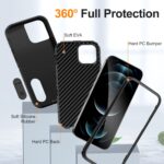 For iPhone 12 Pro Max Defender Gen2 Rugged PC + Silicone Phone Case with Holder(Black) - Image 4