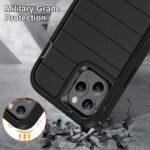 For iPhone 12 Pro Max Defender Gen2 Rugged PC + Silicone Phone Case with Holder(Black) - Image 7