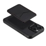 For iPhone 15 Pro Max ESEBLE E3 Plain Texture Card Slots MagSafe RFID Leather Case(Black) - Image 3