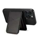 For iPhone 15 Pro Max ESEBLE E3 Plain Texture Card Slots MagSafe RFID Leather Case(Black) - Image 5