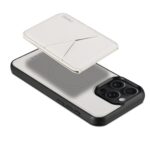 For iPhone 15 Pro Max ESEBLE E3 Plain Texture Card Slots MagSafe RFID Leather Case(Ivory) - Image 3