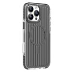 For iPhone 16 Pro Max Mutural Corrugated Texture Magsafe Magnetic Shockproof Phone Case(Dark Grey)