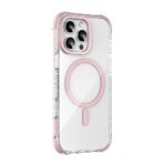 For iPhone 16 Pro Max Mutural Blink Series Glitter Edge MagSafe Magnetic Phone Case(Pink)