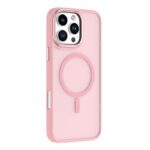 For iPhone 16 Pro Max Mutural Skin Feel Series Frosted MagSafe Magnetic Phone Case(Pink)