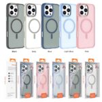 For iPhone 16 Pro Max Mutural Skin Feel Series Frosted MagSafe Magnetic Phone Case(Pink) - Image 8