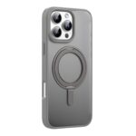 For iPhone 16 Pro Max Mutural Armor Series MagSafe Magnetic Holder Phone Case(Grey)