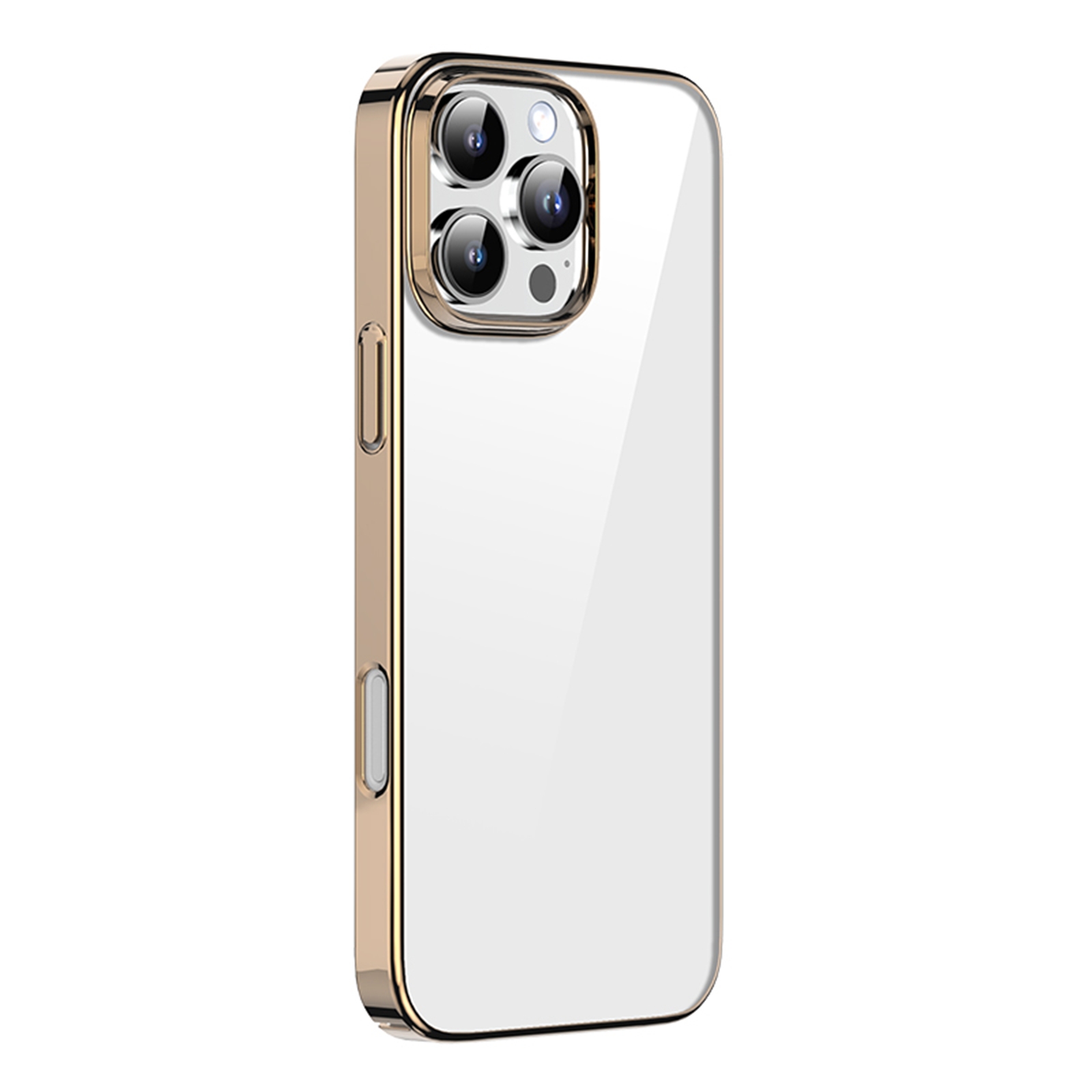 EDA007225401A.jpg For iPhone 16 Pro Max Mutural Jiantou Series Electroplating Hybrid PC Phone Case(Mocha Gold) - Image 1