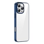 For iPhone 16 Pro Max Mutural Jiantou Series Electroplating Hybrid PC Phone Case(Dark Blue)
