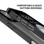 For iPhone 16 Pro Max Mutural Jiantou Series Electroplating Hybrid PC Phone Case(Dark Blue) - Image 4