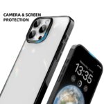 For iPhone 16 Pro Max Mutural Jiantou Series Electroplating Hybrid PC Phone Case(Dark Blue) - Image 5