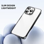 For iPhone 16 Pro Max Mutural Jiantou Series Electroplating Hybrid PC Phone Case(Dark Blue) - Image 6