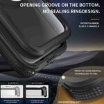 For iPhone 16 Pro Max RedPepper IP68 Waterproof Triple-proof MagSafe Phone Case(Black) - Image 8