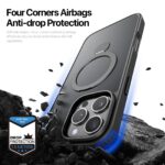 For iPhone 16 Pro Max DUX DUCIS Yind Series MagSafe TPU Hybrid PC Phone Case with Stand(Black) - Image 7