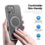 For iPhone 16 Pro Max DUX DUCIS Yind Series MagSafe TPU Hybrid PC Phone Case with Stand(Grey) - Image 4