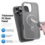 For iPhone 16 Pro Max DUX DUCIS Yind Series MagSafe TPU Hybrid PC Phone Case with Stand(Grey) - Image 6