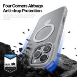 For iPhone 16 Pro Max DUX DUCIS Yind Series MagSafe TPU Hybrid PC Phone Case with Stand(Grey) - Image 7