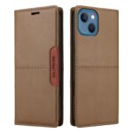 For iPhone 15 GQUTROBE G01 RFID Anti-theft Leather Phone Case(Brown) - Image 2