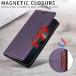 For iPhone 15 GQUTROBE G01 RFID Anti-theft Leather Phone Case(Purple) - Image 5