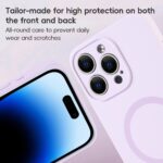 For iPhone 12 Pro Fine Hole Pure Color Liquid Silicone MagSafe Phone Case(Black) - Image 2