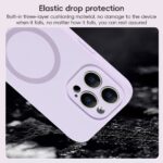 For iPhone 12 Pro Fine Hole Pure Color Liquid Silicone MagSafe Phone Case(Black) - Image 4