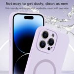 For iPhone 12 Pro Fine Hole Pure Color Liquid Silicone MagSafe Phone Case(Black) - Image 6