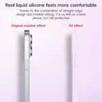 For iPhone 12 Pro Fine Hole Pure Color Liquid Silicone MagSafe Phone Case(Black) - Image 7