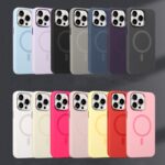 For iPhone 12 Pro Metal Lens Frame Liquid Silicone MagSafe Phone Case(Midnight Blue) - Image 2