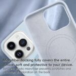 For iPhone 12 Pro Metal Lens Frame Liquid Silicone MagSafe Phone Case(Midnight Blue) - Image 7