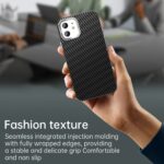 For iPhone 12 Carbon Fiber Series IMD Phone Case(Black) - Image 6