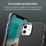 For iPhone 12 Carbon Fiber Series IMD Phone Case(Black) - Image 7