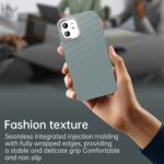 For iPhone 12 Carbon Fiber Series IMD Phone Case(Grey) - Image 6
