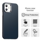 For iPhone 12 Carbon Fiber Series IMD Phone Case(Blue) - Image 2