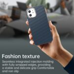 For iPhone 12 Carbon Fiber Series IMD Phone Case(Blue) - Image 6
