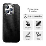 For iPhone 12 Pro Carbon Fiber Series IMD Phone Case(Black) - Image 2