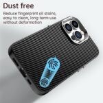 For iPhone 12 Pro Carbon Fiber Series IMD Phone Case(Black) - Image 4