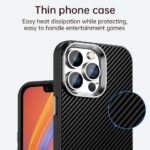 For iPhone 12 Pro Carbon Fiber Series IMD Phone Case(Black) - Image 5