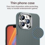 For iPhone 12 Pro Carbon Fiber Series IMD Phone Case(Grey) - Image 5