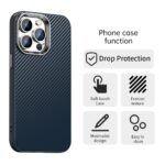 For iPhone 12 Pro Carbon Fiber Series IMD Phone Case(Blue) - Image 2