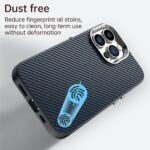 For iPhone 12 Pro Carbon Fiber Series IMD Phone Case(Blue) - Image 4