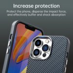 For iPhone 12 Pro Carbon Fiber Series IMD Phone Case(Blue) - Image 7