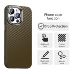 For iPhone 12 Pro Carbon Fiber Series IMD Phone Case(Brown) - Image 2