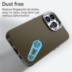 For iPhone 12 Pro Carbon Fiber Series IMD Phone Case(Brown) - Image 4