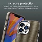 For iPhone 12 Pro Carbon Fiber Series IMD Phone Case(Brown) - Image 7
