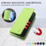 For iPhone 12 / 12 Pro RC01 Dual-Folded Magnetic Suction RFID Leather Phone Case(Grass Green) - Image 6