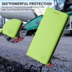 For iPhone 12 / 12 Pro RC01 Dual-Folded Magnetic Suction RFID Leather Phone Case(Grass Green) - Image 7